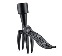 Extractor de malas hierbas, extractor de malezas de acero, elimina las raíces de las plantas, 4 garras de acero inoxidable y pedal de alta resistencia, con mango largo Herramientas para deshierbe