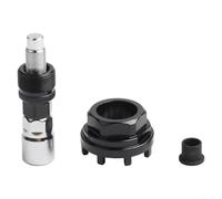 Extractor de manivela de bicicleta de acero al carbono y herramienta de rodamiento interior con anillo de bloqueo de ocho dientes compatible con múltiples tamaños de llave (un juego)