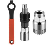 Extractor de manivela de bicicleta, kit de herramientas de extracción de cadena de bicicleta, removedor de pedalier, removedor de piñón de cadena de volante de bicicleta, llave de biela de bicicleta