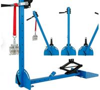 Extractor de marco de coche, herramienta de reparación de abolladuras de 600 kg con mesa de trabajo, 10-92 cm de altura para carrocería y arcos de rueda, extractor de abolladuras automáticas