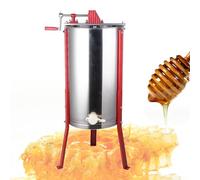 Extractor De Miel Abeja Miel, Centrifugador De Miel De 3 Cuadros con Tapa Transparente, Colector De Miel con Trípode para Apicultura Profesional Y Doméstica