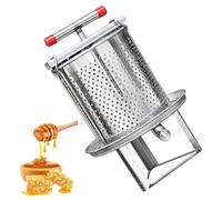 Extractor de miel de acero inoxidable, diseño manual con 2 marcos para una extracción eficiente en restaurantes, cocinas y hoteles