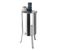 Extractor de miel eléctrico de 140 W, extractor de miel, 0 - 370 rpm, acero inoxidable, extractor de miel eléctrico con desagüe deslizante y tapa transparente, para hogares, granjas