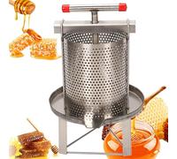 Extractor de miel, prensa grande de acero inoxidable para exprimir jugo de frutas, verduras, nueces, leche y cera de abejas, prensatelas de miel duradero para una extracción eficiente