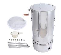 Extractor de miel Restokki con soporte de acero inoxidable, separador centrífugo de miel dividido automático, herramienta manual de calidad alimentaria