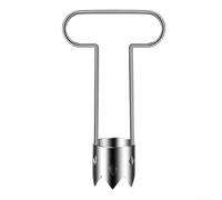Extractor de núcleo de acero inoxidable para pimientos rojos y frutas con bordes dentados diseñado para acelerar la preparación de comidas y el procesamiento de alimentos (1 unidad)