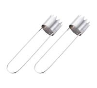 Extractor de núcleos de frutas y verduras de 2 piezas con mango ergonómico para cocina familiar, preparación de comidas, tareas, extractores ergonómicos