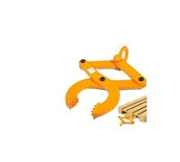 Extractor de paletas tijera simple acero 3 toneladas con dientes convexos, pinza amarilla for alta resistencia for elevación industrial Para principiantes bricolaje