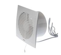 Extractor De Pared 150Mm Con Interruptor De Cuerda Y Ventilador De Inodoro
