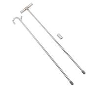 Extractor de Pasador de Quinta Rueda de 32 Pulgadas, Gancho Extractor de Quinta Rueda de Acero Inoxidable, en T, Diseño de 2 Piezas para Liberación de Acoplamiento de Remolque, Puertas de