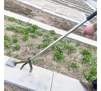 Extractor de pilotes Extractor de raíces de plantas de metal, herramienta de extracción rápida para encofrados de hormigón, estacas de carpa y postes de cercas con mango largo superligero