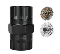 Extractor de piñones 2 en 1 para bicicleta - Compatible con Shimano, 5 - 12 velocidades, manguito de tornillo y casete 2 en 1, extractor de piñones, acero tratado térmicamente para extractor de