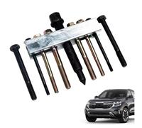 Extractor de poleas de cigüeñal - Herramienta de desmontaje antideslizante de alta resistencia | Juego de herramientas de extractor de poleas de cigüeñal | para automóviles, camiones, sedán, recogida
