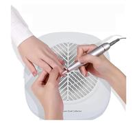 Extractor de polvo uñas 48W, ventilador for máquina manicura, potente aspiradora con filtro for quitar equipo Para salón y hogar