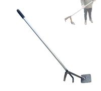 Extractor de postes de madera, herramienta para extraer tocones y arbustos de acero, elevador de postes para cercas con mango antideslizante dentado, ideal para granjas y jardines.