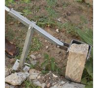 Extractor de postes de valla resistente, 47 1/4 pulgadas de largo, abrazadera de elevación para tubo cuadrado redondo/hormigón, herramienta de extracción de estacas de árbol