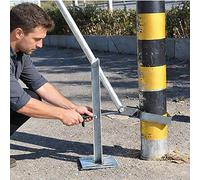 Extractor de postes de valla resistente, elevador de extracción de estacas de árbol con clips, herramienta de extracción de tubos de metal de poste de cemento