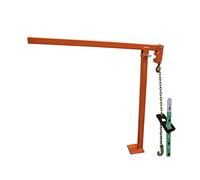 Extractor de postes en T, extractor de postes de valla resistente con cadena de elevación de 47 pulgadas y extractor de placa de poste en T para postes de valla redondos, estacas en T, poste de