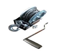 Extractor de postes resistente, cabrestante manual marino con mango de trinquete autobloqueante, extractor de cable de 2000P 8 m para levantar fácilmente barcos y camiones, herramienta de cuerda de