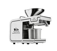 Extractor de prensa automática de aceite automática inteligente Extractor de extracción eléctrica Acero inoxidable Acero inoxidable caliente frío Doméstico Coco Oliva Sésamo Nuez de colza (D