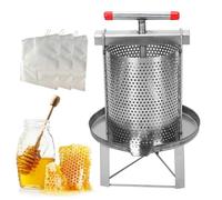 Extractor De Prensa De Miel Manual De Acero Inoxidable Con 3 Filtros De Miel, Fácil De Limpiar For Prensar Aceite, Deshidratar Frutas Y Fermentar Vino
