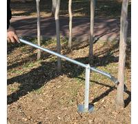 extractor de raíces de árboles, Herramienta extractora de postes con garra en C ajustable plateada 2 a 12 cm(Clip-5cm/2in)