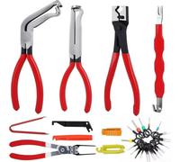 Extractor de relés de acero al carbono con cabezal de sujeción ancho más dos extractores de fusibles para reparaciones eléctricas eficientes (D)