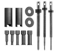 Extractor De Rodamientos Internos,12 Piezas Juego De Extractor De Cojinetes Internos,Extractor Rodamientos Internos De 9-23 mm,Extractor De Cojinetes De Rueda para Motocicletas(Negro)