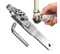 Extractor de rosca, removedor de grifo resistente con llave, extractor de tuberías roscadas rotas, para válvula de perno dañada de 1/2 3/4 pulgadas, reparación de fontanería, drenaje, bañera, ducha