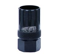 SUPER-B Extractor de Rueda Libre Campagnolo con Perno de Cartucho, Unisex-Adult, Black, One Size
