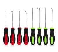Extractor de Sello de Aceite, 8Pcs Ganchos Saca Juntas Toricas Anillo Tórico y Removedor de Sellos Ganchos Herramientas Kit de Púas Herramientas de Reparación Automática