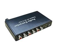 Extractor de sonido 4K 5.1CH SPDIF a analógico para consola de juegos, HDTV, digital, óptico coaxial a envolvente, convertidor de cine en casa, caja multicanal, alta fidelidad para amplificador