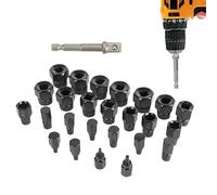 Extractor De Tapón De Perno De Cabeza Rota - Extractor De Perno Roscado, Juego De Extractor De Tornillo 26pcs | Presione Extractores Robustos Para Construir Un Rendimiento Pesado Para Extr