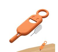 Extractor de teléfonos móviles - Herramienta de borrado de tarjetas | Aguja de expulsión de tarjeta antipérdida 2 en 1 con estuche de almacenamiento, abridores de cartón de acero de acero ap, Color