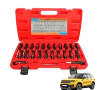 Extractor de terminales, juego completo de herramientas de liberación de alambre de 23 piezas, kit de extractor de dependencia resistente | Agujas de recogida de enchufe de arnés profesional para