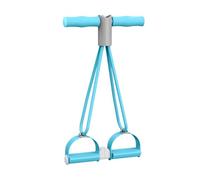 Extractor de tobillo con pedal de tubo, bandas de ejercicio, cuerda de tensión de 4 tubos, dispositivo auxiliar, equipo de ejercicio para fitness, adelgazamiento, entrenamiento, piernas, brazos
