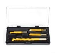 Extractor de tornillos dañados, juego de 4 piezas HSS, brocas para quitar pernos, herramienta de extracción de tornillos pelados, diseño de cabeza roscada, reparación de carpintería