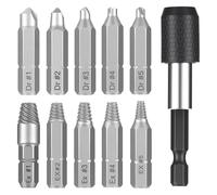 Extractor de tornillos dañados para tuberías de agua, juego de brocas de Metal, extractores de extracción de tornillos dañados, juego de tornillos, destornillador de cabeza