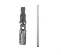 Extractor de tornillos de válvula triangular 2 en 1 para tubería de agua, extractor de pernos dañados, acero al carbono, válvula de grifo roto, herramienta para reparación de fontanería (A)