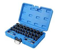 Extractor de tornillos desgastados | Materiales de alta calidad para el día a día, juego de llaves de vaso | Para pernos roscados, chasis, tractores, motocicletas, máquinas, talleres