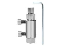 Extractor de tornillos for válvulas angulares de grifo universal, herramienta for reparación de válvulas de tuberías de agua de 4/6 puntos.(Silver)
