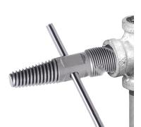 Extractor de tornillos, herramienta de extracción de grifo, diseño de doble cabeza, se adapta a pernos de 1/2 y 3/4 pulgadas, construcción de acero duradero, herramienta de reparación del hogar para