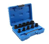 Extractor de tornillos hexagonales, juego de 11 piezas de extractor de tuercas universal inoxidable | Herramienta para tornillos hexagonales salidos, para mantenimiento de dispositivos, reparación y