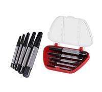 Extractor de Tornillos y Pernos Da?ados, 5 Piezas Herramienta de Retirada Fácil para Agujeros Taladrados, Kit Completo para Reparar Tornillos Rotos