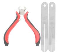 Extractor de Trastes de Guitarra, Placas de Acero Ergonómico con Resorte | Agarre cómodo con resorte integrado, reduce astillas de madera, instalación de líneas de diapasón
