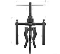 Extractor de tres mandíbulas para rodamientos con alta capacidad de par y construcción de acero al carbono tratado térmicamente para una durabilidad a largo plazo (B)