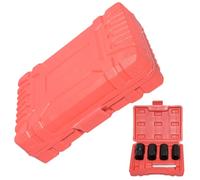 Extractor de tuerca de rueda despojada,Kit de extracción de pernos robustos de 5 piezas | Juego de extractor de tornillos dañados,para la eliminación de tuercas y pernos de cohete y eje