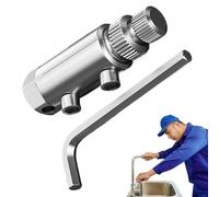 Extractor de válvula de tubería dañada - Herramienta de extracción de roscado roto para la reparación del grifo | Tornillos de agua de fontanería portátiles sin esfuerzo, kit de extracción de hardware