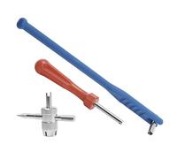 Extractor de Vástago de Válvula - Llave Extractora Metálica - Kit de 3 Piezas para Ajuste de Válvulas - para Coche Camión SUV Vehículo Remolque Bicicleta Motocicleta ATV Equipo Agrícola Taller