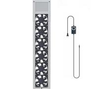 Extractor De Ventana, Extractor De Ventana Y Puerta Retráctil, 2800 Rpm Ajustable, Volumen De Aire 85 Metros Cúbicos/hora, Utilizado for Ventanas Correderas, Dormitorios, Baños(White,80-98cm)